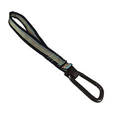 Kurgo? Dog Seat Belt Tether with Carabiner - Enhanced Strength Replacement Tether - Black & Silver