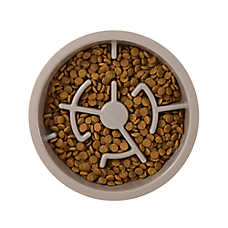 Top Paw? Grey Slow Feeder Dog Bowl, 6.75-cup