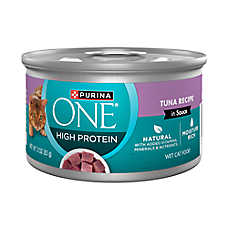 Purina ONE? True Instinct All Life Stages Cat Wet Food - Tuna, High Protein, 3 oz.