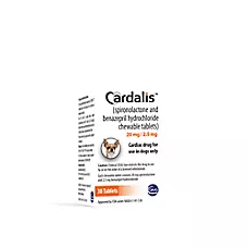 Cardalis (Spironolactone/Benazepril) Chewable Tablets for Dogs - 20 mg/2.5 mg, 30 Tablets