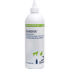 Dechra Dog, Cat & Horse TrizEDTA Aqueous Flush - Multi-use Ear Cleanser, 4 fl oz, 16 fl oz