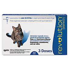 Revolution (selamectin) Topical for Cats - 5.1-15 lbs (Blue) - 3, 6, or 12 Month Supply