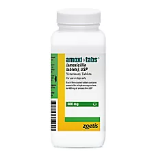 Amoxi-Tabs (amoxicillin) for Dogs & Cats, 50 mg, 100 mg, 150 mg, 200 mg, 400 mg - Single Tablet