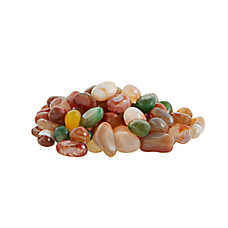 Top Fin? Jewel Tone Shiny Rock Mix - Fish Tank Decor, Aquarium Stones