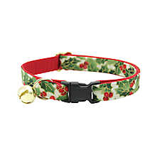 Made By Cleo? Holiday Holly Christmas Botanical Breakaway Cat Collar