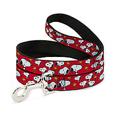 Buckle-Down Peanuts Snoopy Dog Leash, Red
