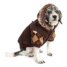 Pet Life Argyle Parka Dog Coat