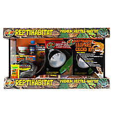 Zoo Med Leopard Gecko ReptiHabitat Terrarium Kit - Leopard Gecko Habitat Starter Kit - 10-20 Gallon