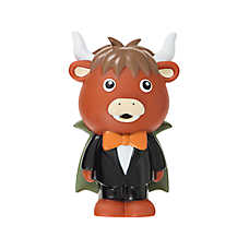 Thrills & Chills&trade; Halloween Vinyl Highland Cow Dog Toy