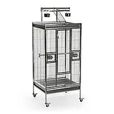 Prevue Pet Products Medium Stainless Steel Playtop Pet Bird Cage for Medium Birds