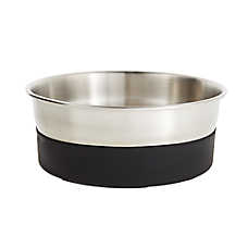 Top Paw? Stainless Steel Black Rubber Bottom Dog Bowl