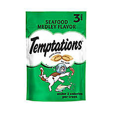 Temptations&trade; Classic Adult Cat Treats - Soft & Crunchy, Seafood Medley