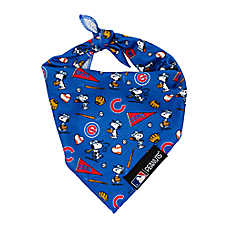 Sassy Woof MLB&trade; x Peanuts&trade; Chicago Cubs Dog Bandana