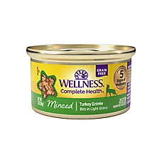 Wellness® Complete Health Adult Cat Wet Food - Natural, Grain Free, Minced, 3 Oz