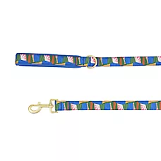 Top Paw庐 Abstract Plant Dog Leash, Blue Dog Leash, Walking Dog Leash, 4' Long