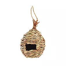 All Living Things® Hand Woven Bird Nest for Pet Bird Nesting Hut for Small & Medium Birds
