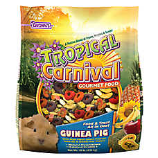 Brown's? Tropical Carnival? Gourmet Guinea Pig Food - Vitamin-Nutrient Fortified Daily Diet - 10 Lbs