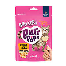 Bonkers Purr Pops Lickable Cat Treats - 3 Count