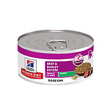 Hill's Science Diet Small & Mini Puppy Wet Dog Food - Beef & Barley Entree, 5.8 oz
