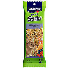 Vitakraft? Crunch Sticks - Wild Berry & Honey - Rabbit Treat -Minerals and Cage Clip - 2 Count