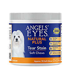 Angels' Eyes Dog Natural Plus Tear Stain Supplement, Tear Stain Support, Chicken Flavor, 90 CT