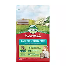 Oxbow Essentials Hamster & Gerbil Food - Vitamin & Mineral Rich Daily Diet - 1 Lb