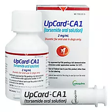 UpCard-CA1 (Torsemide Oral Solution) for Dogs - 2 mg/mL - 32 mL or 96 mL Bottle