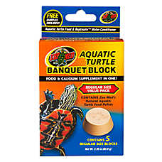 Zoo Med Aquatic Turtle Banquet Block Regular Size Value Pack - Aquatic Turtle Food