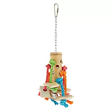 All Living Things® Bamboo Spider Bird Toy - Preening Toy for Medium Pet Birds