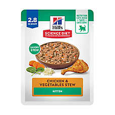 Hill's Science Diet Kitten Wet Food - Stew, Pouch, 2.8 OZ