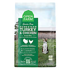 Open Farm Grain Free Adult Dry Cat Food - No Antibiotics, Non-GMO, Chicken & Turkey