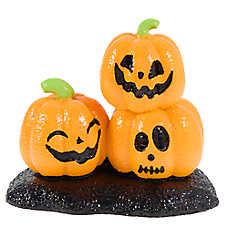 Thrills & Chills? Tri-Pumpkin Aquarium Ornament