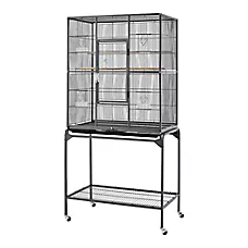 Yaheetech Large Rolling Parrot Bird Cage with Detachable Stand for Parrots
