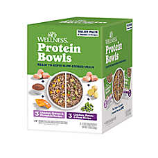 Wellness Protein Bowls Slow-Cooked Adult Wet Dog Food - Variety Pack, Chicken, Quinoa & Potato