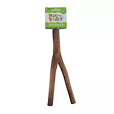 A&E Forked Natural Wood Perch - Natural Wood Bird Cage Perch