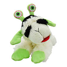 Multipet? Lamb Chop Green With Angena Eye Plush Squeaker Dog Toy